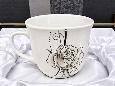 samovar cay: Çay dəsti, rəng - Ağ, Keramika, Decoria, 6 nəfərlik, Türkiyə — 2