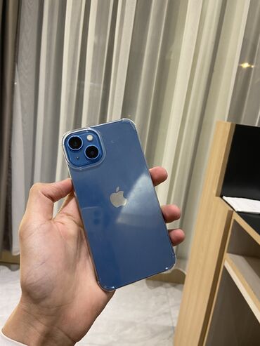 камера видеонаблюдения ош: IPhone 13, Б/у, 128 ГБ, Pacific Blue, Защитное стекло, Чехол, 100 %