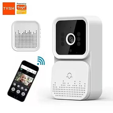 qapi zəngi: Tuya ağıllı Wi‑Fi video qapı zəngi – IP65 suya davamlı - HD — 2