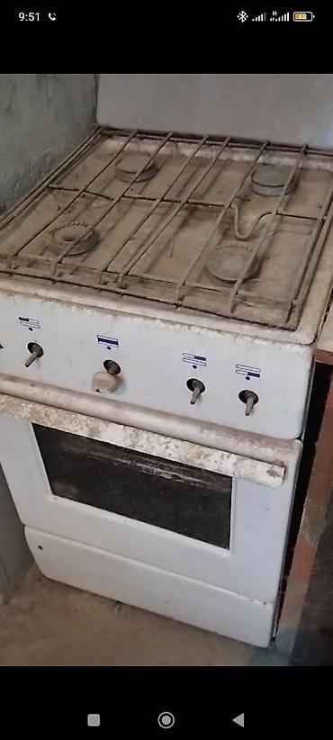 Ашкана техникасы: Газдык плита, Колдонулган, Жылдырма, түсү - Ак, Толук төлөө — 3
