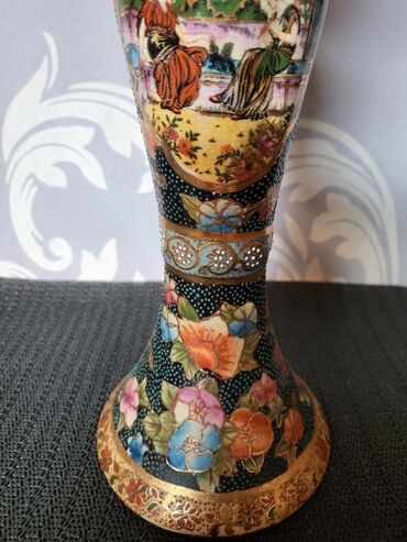 Staro posuđe i escajg: Svecnjak nov,rucno oslikan reljefni kineski porcelan iz 70-ih — 3