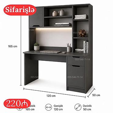 tv divar dizayn: Oğlan və qız üçün, Yeni, Siyirməli, Yazı masası, Stulsuz — 7