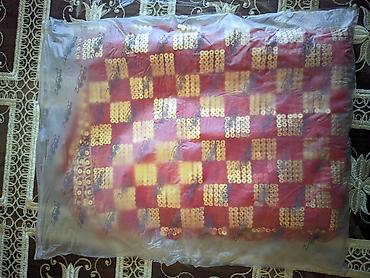 Головные уборы: Qırmızı-qızılı naxışlı şal/scarf - Material: nazik atlas tərkibli — 3