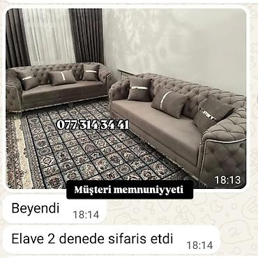 Divan və kreslo dəstləri: Mebel dəsti – 2 ədəd salon divanı - Model: Klassik-Modern üslubda — 2