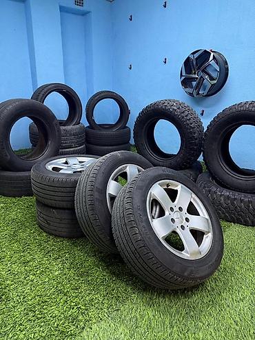 r16 mersedes: 4 ədəd orijinal Mercedes 5 barmaq yüngül lehimli disklər və üzərində — 4