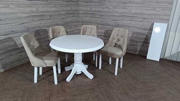 Setovi stolova i stolica: 🔹Model stola - Baluster okrugli 🔹Dimenzije -100x100+30 💸Cena - 175€ — 10