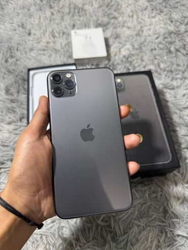 iphona 11: IPhone 11 Pro Max, 256 GB, Space Gray, Zəmanət, Face ID, Sənədlərlə