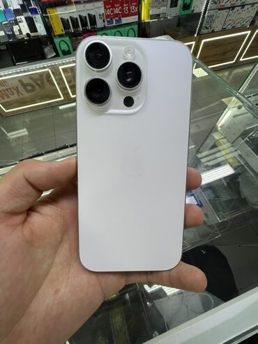 Apple iPhone: IPhone 16 Pro, Колдонулган, 256 ГБ, Ак, Коргоочу айнек, Каптама, 94 %