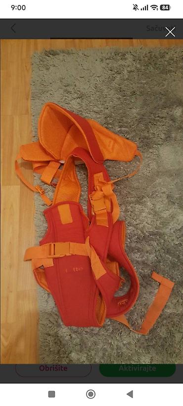 kacketi prodaja: Ergonomska nosiljka za bebe – narandžasto/crvena - Model sa širokim — 1