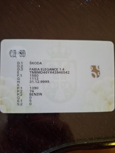 Skoda: Škoda Fabia, srebrna, 5 vrata, registracija KU009-CC. Hečbek — 9