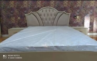 спални мебеллар: Двуспальная кровать, Азербайджан, Б/у