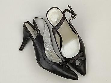 waska stopa: Czarne czółenka damskie typu slingback FOREVER - Rozmiar: 35 — 1