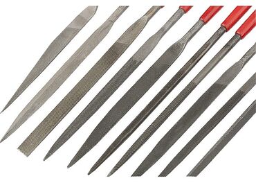 точилка для ножа: Набор надфилей, размер 160 х 4 мм, в комплекте 10 шт, обрезиненные