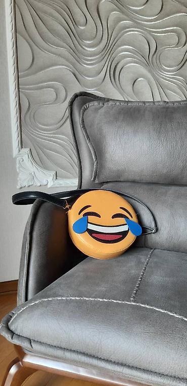 ручная сумка: Uşaq üçün emoji çanta. Uşaq çantası təbbi dəridən tamamilə əl işidir — 2