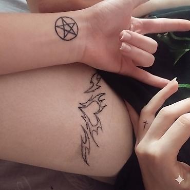 Tatu, pirsinq: Tatu xidməti - Hər üslubda eskiz: minimalizm, simvollar, yazılar — 1