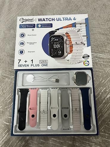 sssri saat: 65AZN YOX CƏMİ 35AZN WATCH ULTRA 4 (UX5) smart saat dəsti — 1