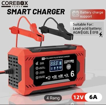 Avtomobil akkumulator zaryadkalari: Corebox 12V intellektual impuls təmiri cihazı. Avtomobil, akkumulyator — 11