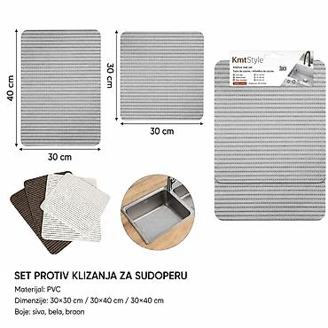 KMT Set podmetača protiv klizanja za sudoper 2419011 Praktičan set za
