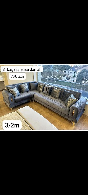 Sifarişlə divanlar: Divan, Qonaq otağı üçün, Parça, Bazasız, Açılmayan — 17