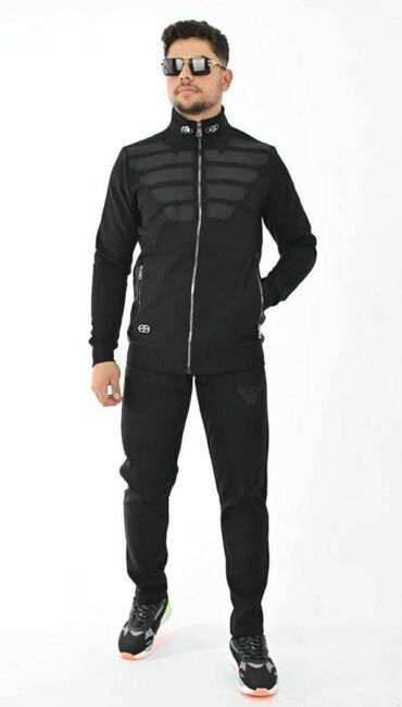 Trenerke: Komplet, S, M, L, Gucci, bоја - Crna, Pamuk — 6