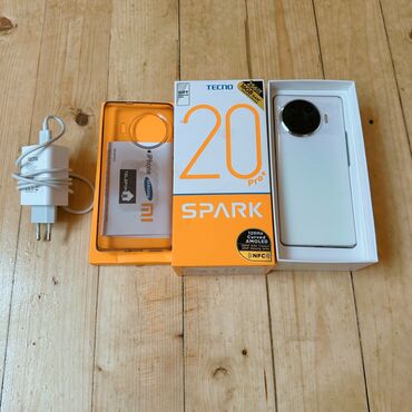 tecno spark 10 qiymeti: Tecno Spark 20 Pro, 256 ГБ, цвет - Белый, Сенсорный, Отпечаток пальца, Беспроводная зарядка