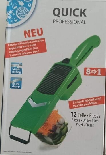 Ostala kuhinjska oprema: ♦️♦️♦️ Hit Super SECKO rende 8u1, 12 delova SECKALICA Nicer Dicer — 6