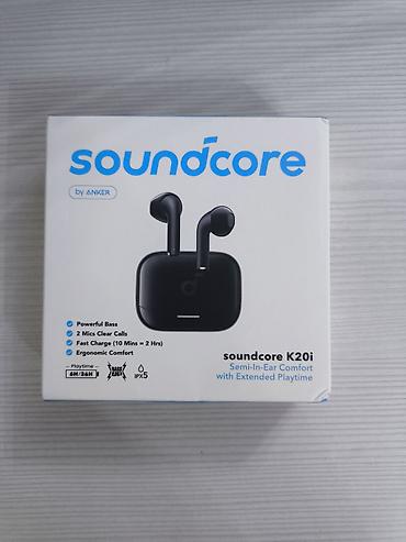 apple simli qulaqlıq: Yeni Simsiz (Bluetooth) Qulaqcıqlar, Anker, rəng - Qara — 1