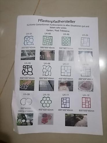 Ostali molersko-građevinski alati i oprema: Plastični kalup za beton – šablon za izradu staza i pločnika - — 8