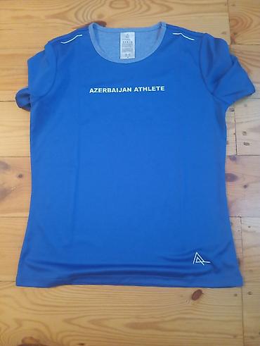 azerbaycan forması: Məhsul: “AZERBAIJAN ATHLETE” idman köynəyi - Rəng: Kobalt mavi - Ön — 2
