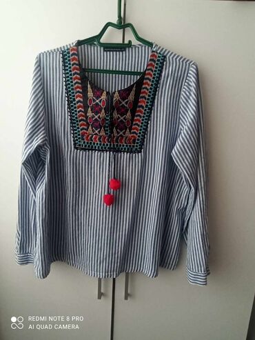 karirana košulja ženska: XL (EU 42), Cotton, Stripes, color - Multicolored