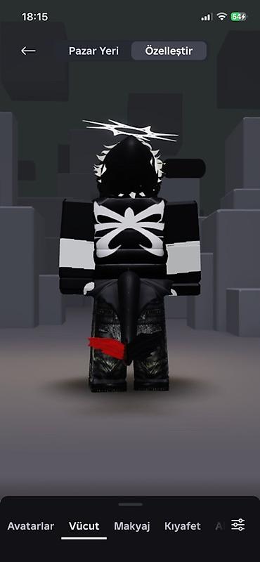 televizor temiri: Roblox avatar dizaynı – qara-ağ temalı, tam paket - Platforma: Roblox — 2