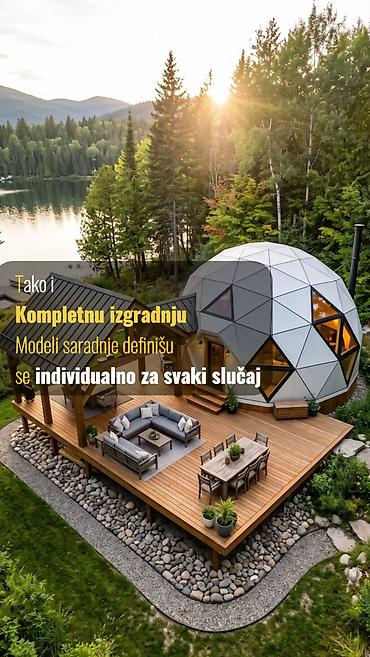 Građevinarstvo i rekonstrukcija: Geodezijske kupolne kuće, Glamping kupole, Komercijalni prostori 9 — 6