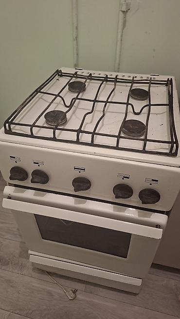 Кухонные плиты и варочные поверхности: Газовая печь, Б/у, Напольная, цвет - Белый — 4
