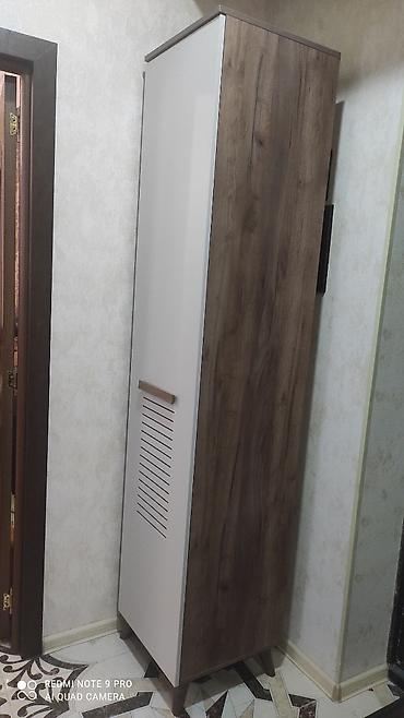 Dolablar: Dar koridor üçün hündür saxlama dolabı - Material: laminat/LDSP (ağ — 5