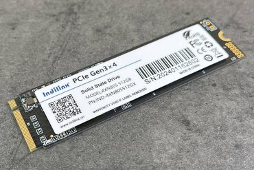 Другие аксессуары для компьютеров и ноутбуков: Накопитель, Новый, SSD, 512 ГБ, Для ПК