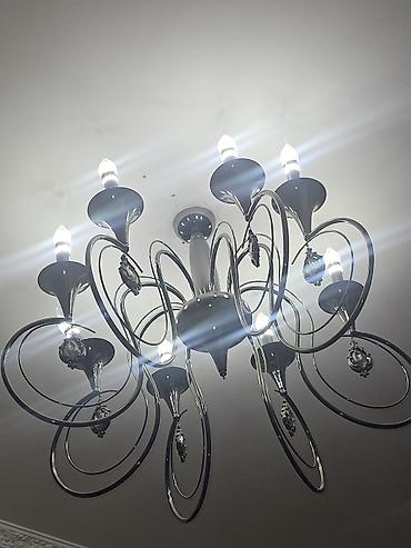 qapi bezeyi: Çılçıraq, 8 lampa, Metal — 1