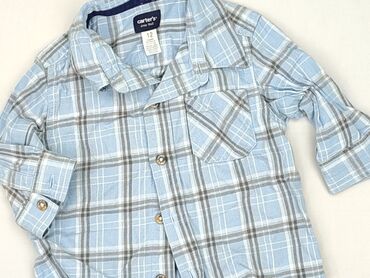 body niemowlece allegro: Shirt 12 years, condition - Perfect, pattern - Cell, color - Blue