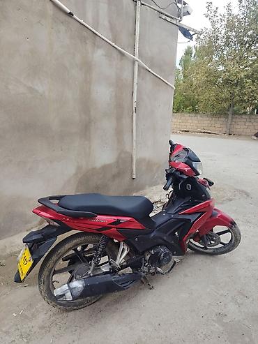 Мопеды, скутеры: Qırmızı-rəngli şəhər tipli motosiklet – “Cub”/underbone stilində — 2