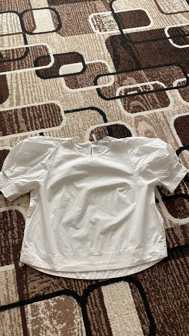 рубашка лён: Рубашка M (EU 38), цвет - Белый