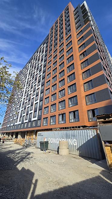 жк восточный парк 2 квартиры: 2 комнаты, 75 м², Тунгуч мкр Элитка, 2 этаж, ПСО (под самоотделку) — 1