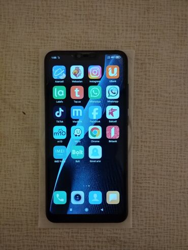 mi 8 plata: Xiaomi Mi 8 Lite, 64 GB, rəng - Göy, 
 Zəmanət, Sensor, Barmaq izi