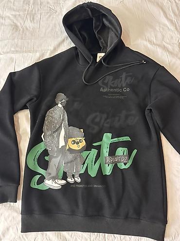 худи двойка: Худи с принтом Skate - Цвет: чёрный - Размер по ярлыку: 2XL - Капюшон — 1