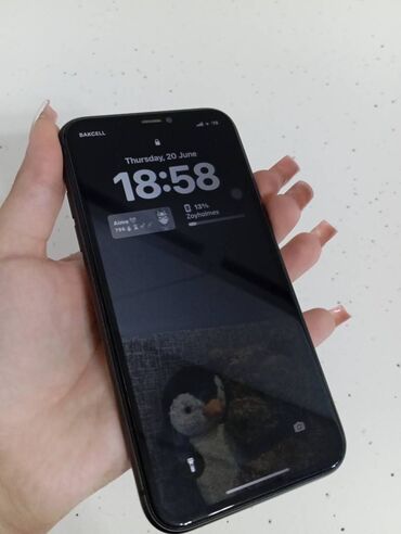 iphone 11 yeni: IPhone 11, 64 GB, Qara