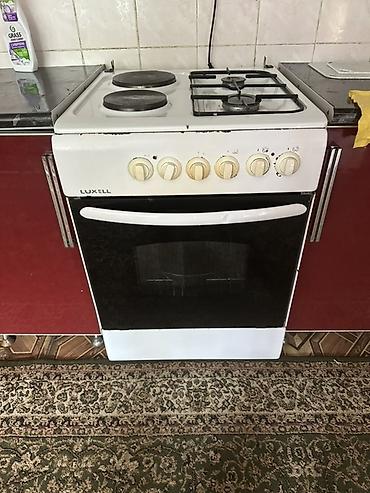 Техника для кухни: Комбинированная плита LUXELL 50×60 - Рабочая поверхность: 4 конфорки — 2
