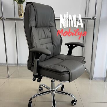 Ofis və oyun kresloları: Yeni, Təkərli, Qolları tənzimlənir, Dəri — 24