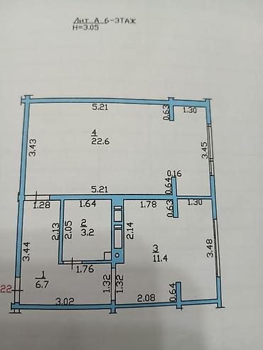 Продажа квартир: 2 комнаты, 44 м², Элитка, 6 этаж, Евроремонт — 7