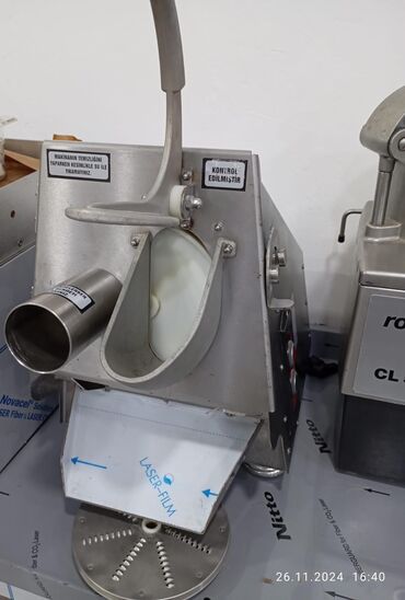 Metal axtaran aparatlar: Salat doğrama makinası. Türkiyə istehsalı super mikser firması