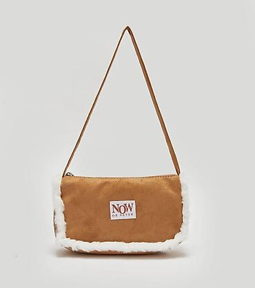 Çantalar: Qadın çiyin çantası – “NOW OR NEVER” loqolu - Model: baguette/çiyin — 1