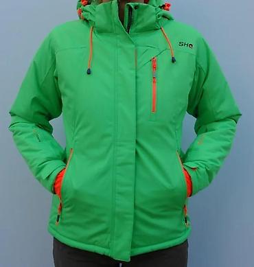 nepromocive: Zimska/ski jakna – neon zelena sa narandžastim detaljima - Dizajn — 6