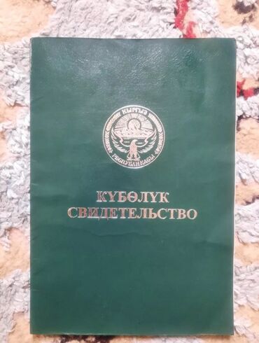 квартиру аламедин 1: 16 соток, Айыл чарба үчүн, Сатып алуу-сатуу келишими, Башкы ишеним кат